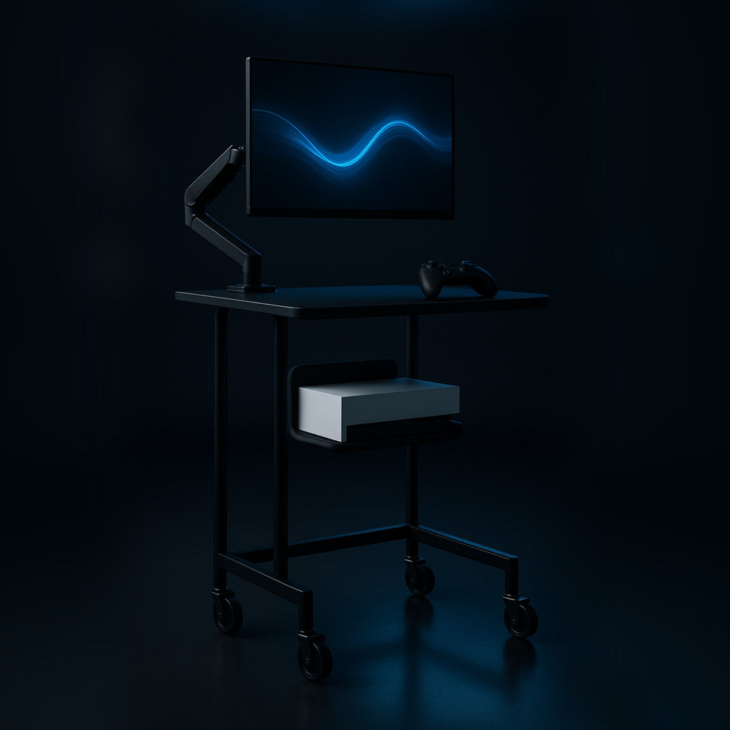 GameGlide Station Xbox — Rolling Gaming Cart & TV Stand — Game Glide